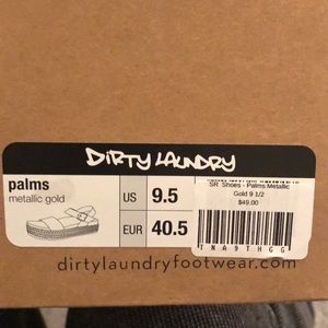 Dirty Laundry Palms Metallic Gold sz. 9.5